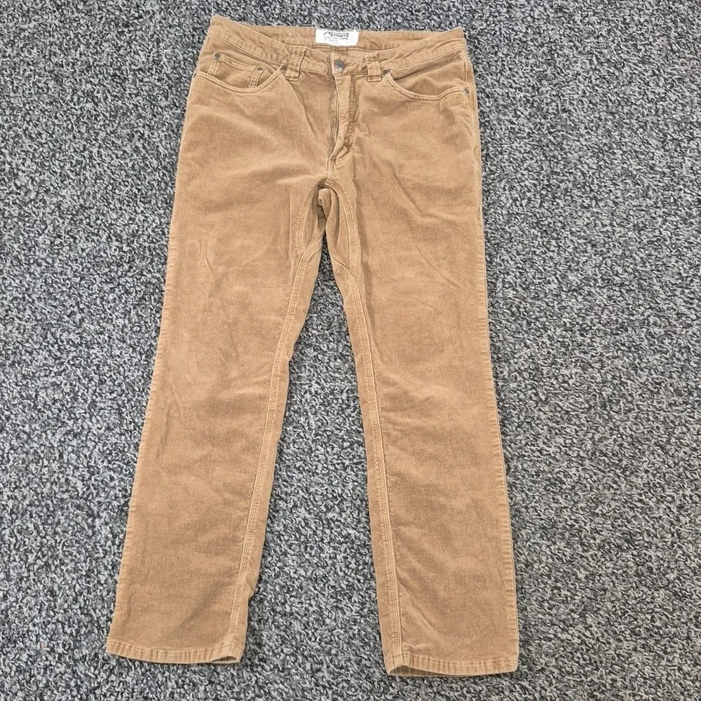 Mountain Khakis Canyon Cord Slim‎ Tailored Corduroy Pants Brown Men's Size 34x30